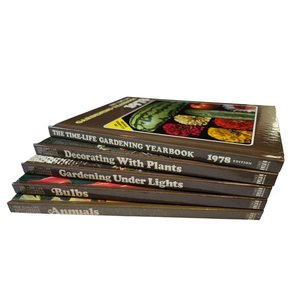 Vintage Time-Life Gardening Books Lot 5‎ Decor Plants 1978 Set